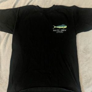 Salty crew black tee